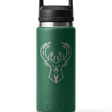 Yeti 26 oz Rambler Green Milwaukee Bucks Tumbler