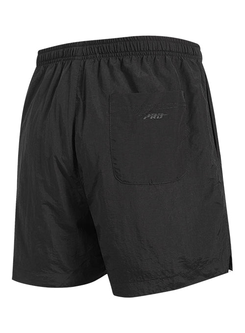 Pro Standard Neutral Black Milwaukee Bucks Woven Shorts-angled back