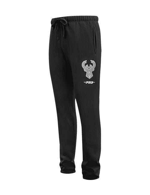 Pro Standard Reverse Terry Milwaukee Bucks Sweatpants-angled front