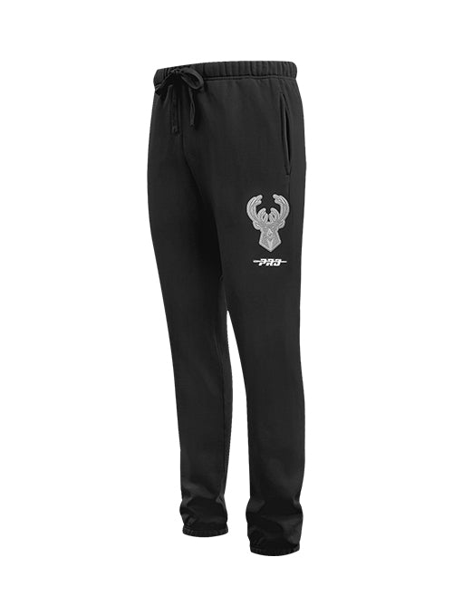 Pro Standard Reverse Terry Milwaukee Bucks Sweatpants-angled front