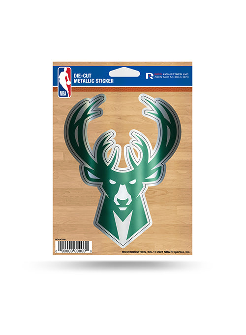 Rico Metallic Icon Logo Milwaukee Bucks Decal