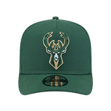 Youth New Era 9Seventy Conference Patch Milwaukee Bucks Snapback Hat-front
