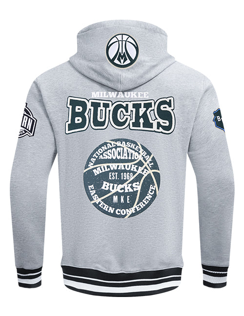 Pro Standard Day One Milwaukee Bucks Hooded Sweatshirt-back