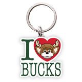I Heart Milwaukee Bucks Acrylic Keychain