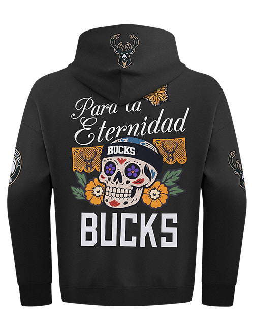 Pro Standard Para La Eternidad Milwaukee Bucks Hooded Sweatshirt-back