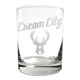 Great American Products 2025-26 City Edition Milwaukee Bucks Rocks Glass