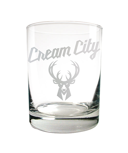 Great American Products 2025-26 City Edition Milwaukee Bucks Rocks Glass