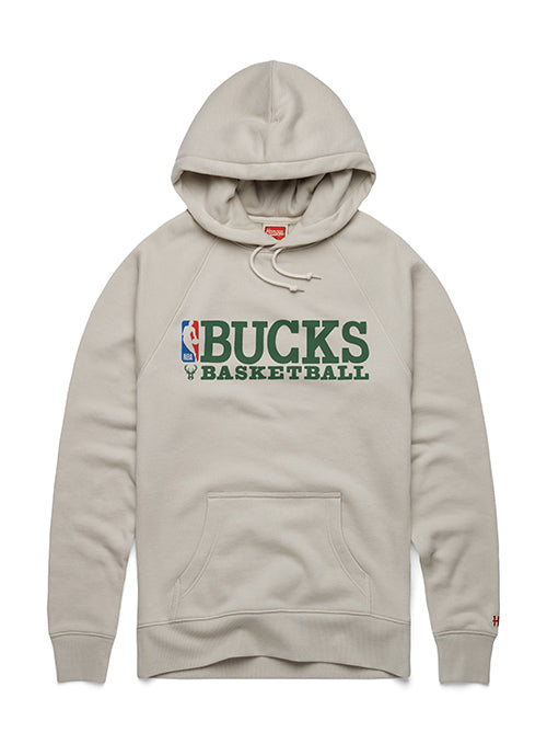 Homage Logoman Milwaukee Bucks Basketball Hooded Sweatshirt