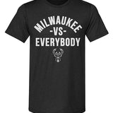 500 Level Milwaukee vs. Everybody Milwaukee Bucks T-Shirt