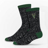 For Bare Feet Sierra Milwaukee Bucks Crew Socks