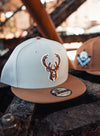 New Era 9Fifty Color Pack 2-Tone Milwaukee Bucks Snapback Hat-product shoot 