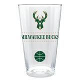 Great American Products Stadium Texturized Milwaukee Bucks 16oz Pint Glass