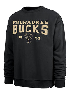 47 Brand Milwaukee Bucks Dusted River Crewneck Sweatshirt-front