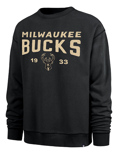 47 Brand Milwaukee Bucks Dusted River Crewneck Sweatshirt-front