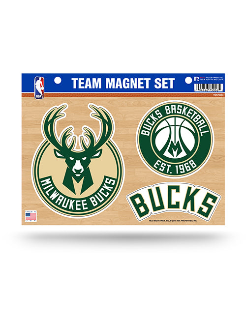 Rico 3-Pack Milwaukee Bucks Magnet Set