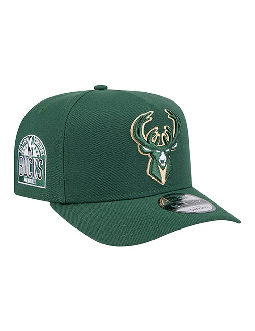 Youth New Era 9Seventy Conference Patch Milwaukee Bucks Snapback Hat-right