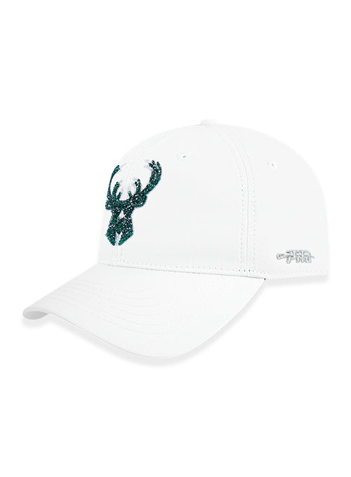 Women's Pro Standard Crystalline Pro Arc Milwaukee Bucks Adjustable Hat-left