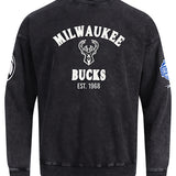 Pro Standard First Time Milwaukee Bucks Crewneck Sweatshirt-front