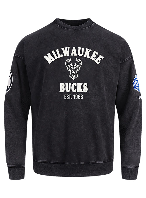 Pro Standard First Time Milwaukee Bucks Crewneck Sweatshirt-front