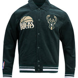 Pro Standard Original Players Milwaukee Bucks Corduroy Jacket-front