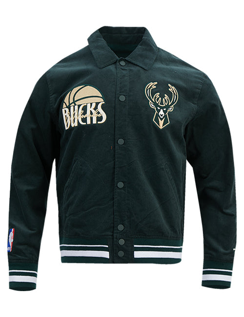 Pro Standard Original Players Milwaukee Bucks Corduroy Jacket-front