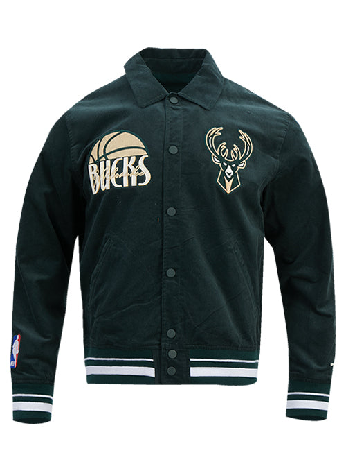 Pro Standard Original Players Milwaukee Bucks Corduroy Jacket-front