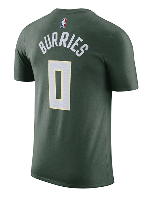 Nike 2022 Icon Edition Brayden Burries Milwaukee Bucks T-Shirt-BACK