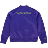 Women's Mitchell & Ness HWC '93 Milwaukee Bucks Script Satin Jacket-back