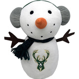 FOCO Milwaukee Bucks Icon Logo Snowman Plush-FRONT