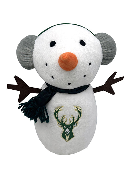 FOCO Milwaukee Bucks Icon Logo Snowman Plush-FRONT