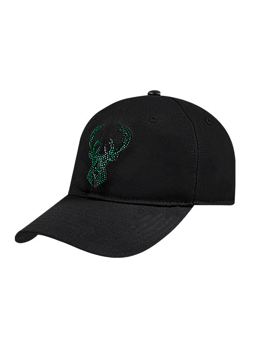Women's Pro Standard Jewels Milwaukee Bucks Adjustable Hat-angled left