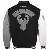 Pro Standard Reverse Terry Milwaukee Bucks Varsity Wool Jacket-back