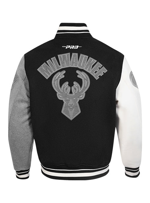 Pro Standard Reverse Terry Milwaukee Bucks Varsity Wool Jacket-back