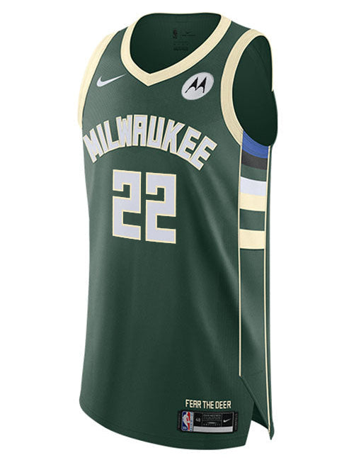 Nike 2022 Icon Edition Khris Middleton Milwaukee Bucks Authentic Jersey-FRONT