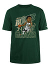 New Era Caricature Giannis Antetokounmpo Milwaukee Bucks T-Shirt-front