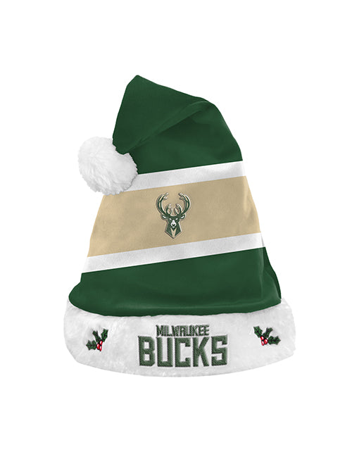 FOCO icon Milwaukee Bucks Embroidered Santa Hat