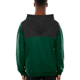 New Era Leisure Throw Milwaukee Bucks 1/4 Zip Hooded Sweatshirt