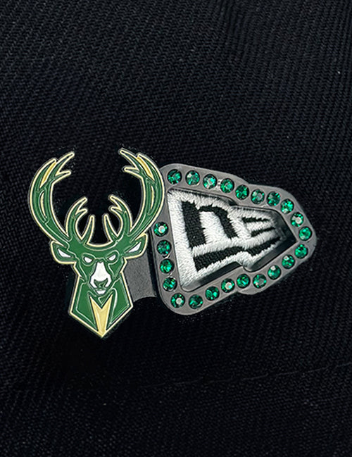 Pro Specialties Group Icon Logo Milwaukee Bucks Hat Pin-pin on hat