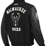 Pro Standard First Time Milwaukee Bucks Varsity Wool Jacket-angled back