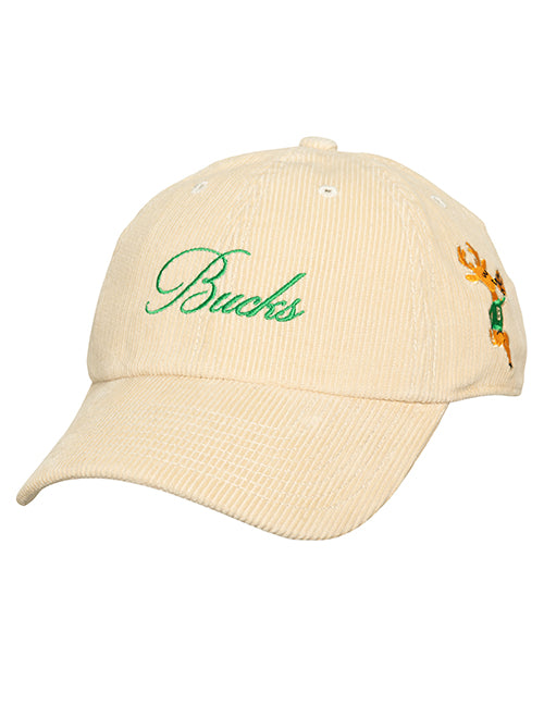 Mitchell & Ness HWC '68 Corduroy Milwaukee Bucks Adjustable Hat-front