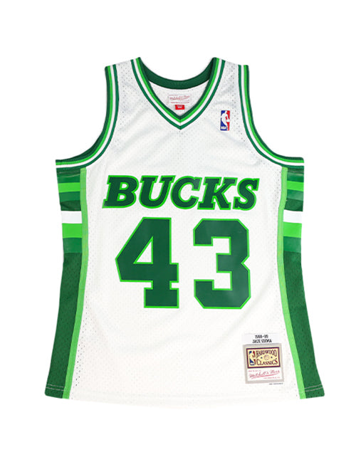 Mitchell & Ness HWC' 88 Jack Sikma Milwaukee Bucks Swingman Jersey-front