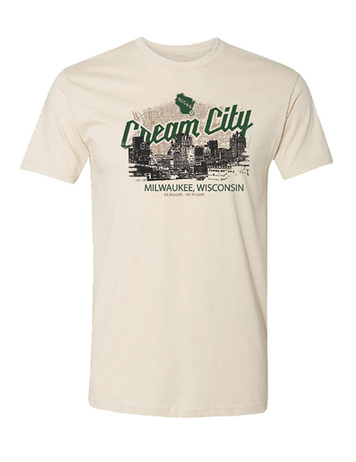 Bucks Pro Shop 2025-26 City Edition Skyline Milwaukee Bucks T-Shirt
