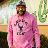 Roots Of Fight Breast Cancer Awareness Pink Milwaukee Bucks Hooded Sweatshirt-front
