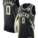 Jordan 2022 Statement Edition Damian Lillard Milwaukee Bucks Authentic Jersey-COLLAGE