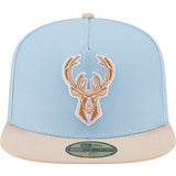 New Era 59Fifty Color Pack 2-Tone Blue Milwaukee Bucks Fitted Hat-front