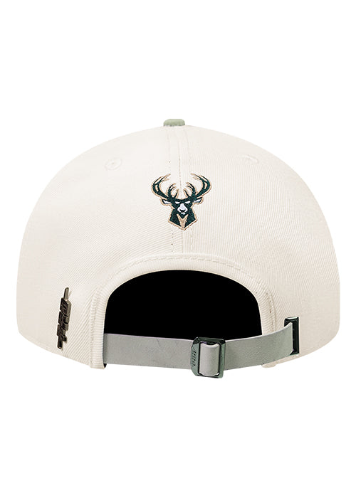 Pro Standard Stamped Pinch Front Milwaukee Bucks Adjustable Hat-back