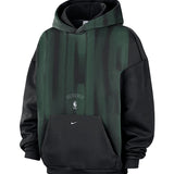 Youth Nike Standard Issue Brushed Milwaukee Bucks Wordmark Hooded Sweatshirt