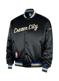 Nike 2025-26 City Edition Premium Milwaukee Bucks Jacket-front
