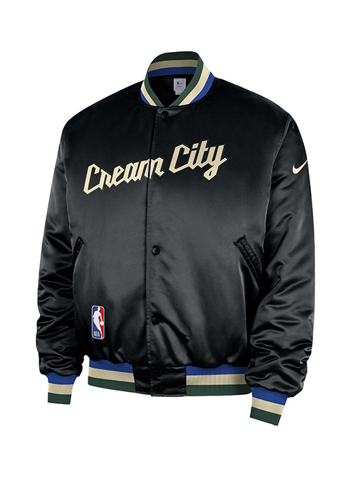 Nike 2025-26 City Edition Premium Milwaukee Bucks Jacket-front