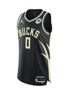 Jordan 2022 Statement Edition Damian Lillard Milwaukee Bucks Authentic Jersey-FRONT